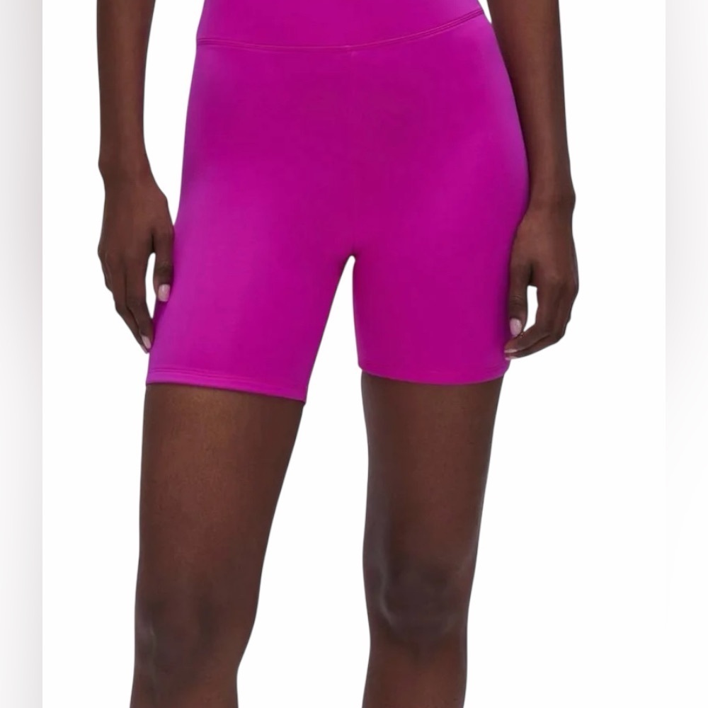 Good American Compression Swim Shorts Fuchsia Pink